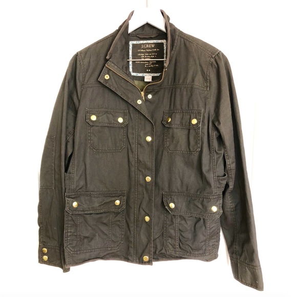 J. Crew Factory Jackets & Blazers - J Crew Relaxed Boyfriend Field Jacket Green M